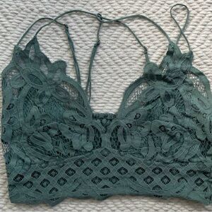 Free People Sage Green Lace Bralette Size XS